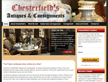 Tablet Screenshot of chesterfieldsantiques.com